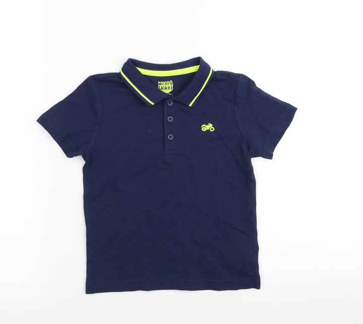 F&F Boys Blue Basic Polo Size 2-3 Years