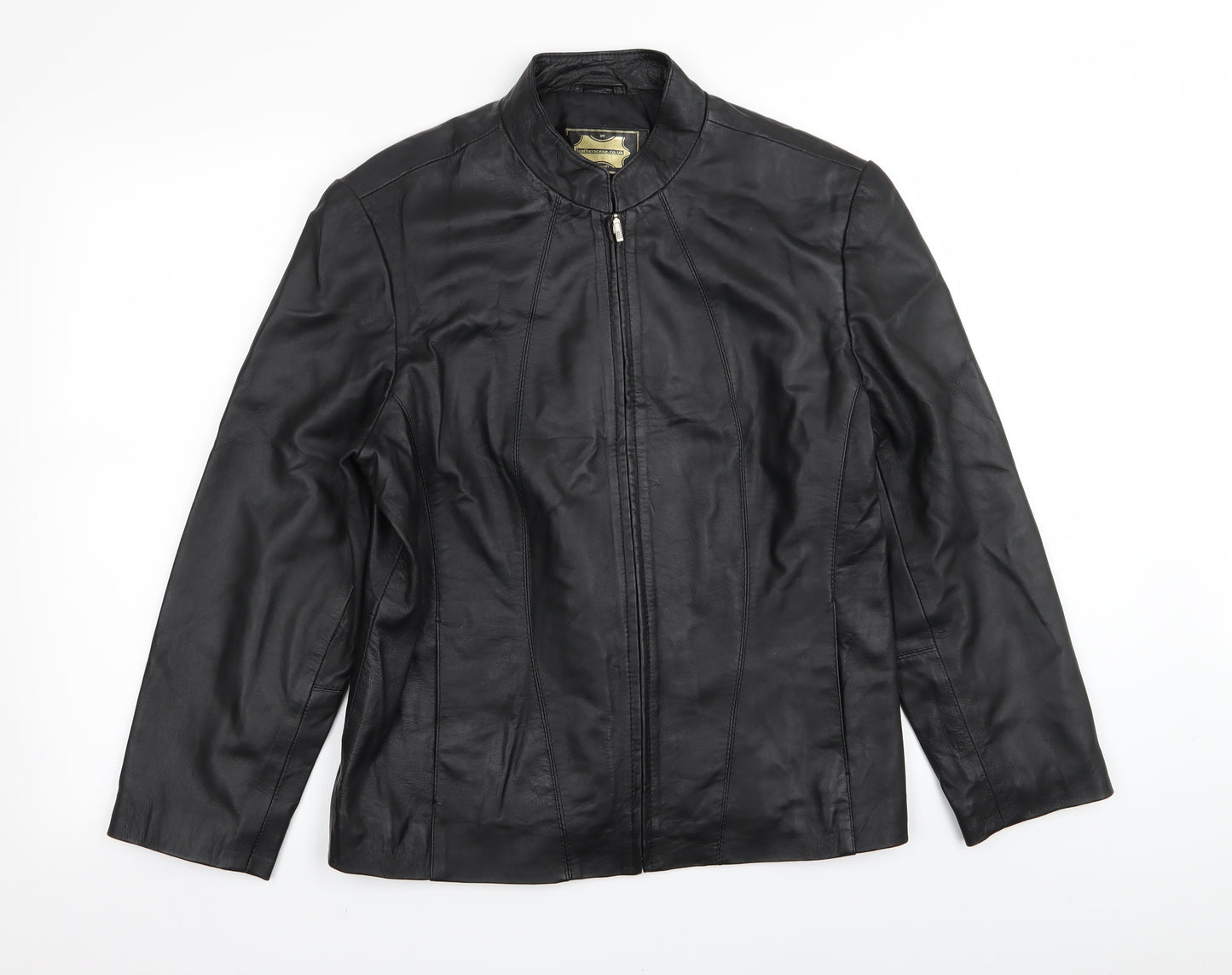 leather scene Womens Black   Jacket  Size 18