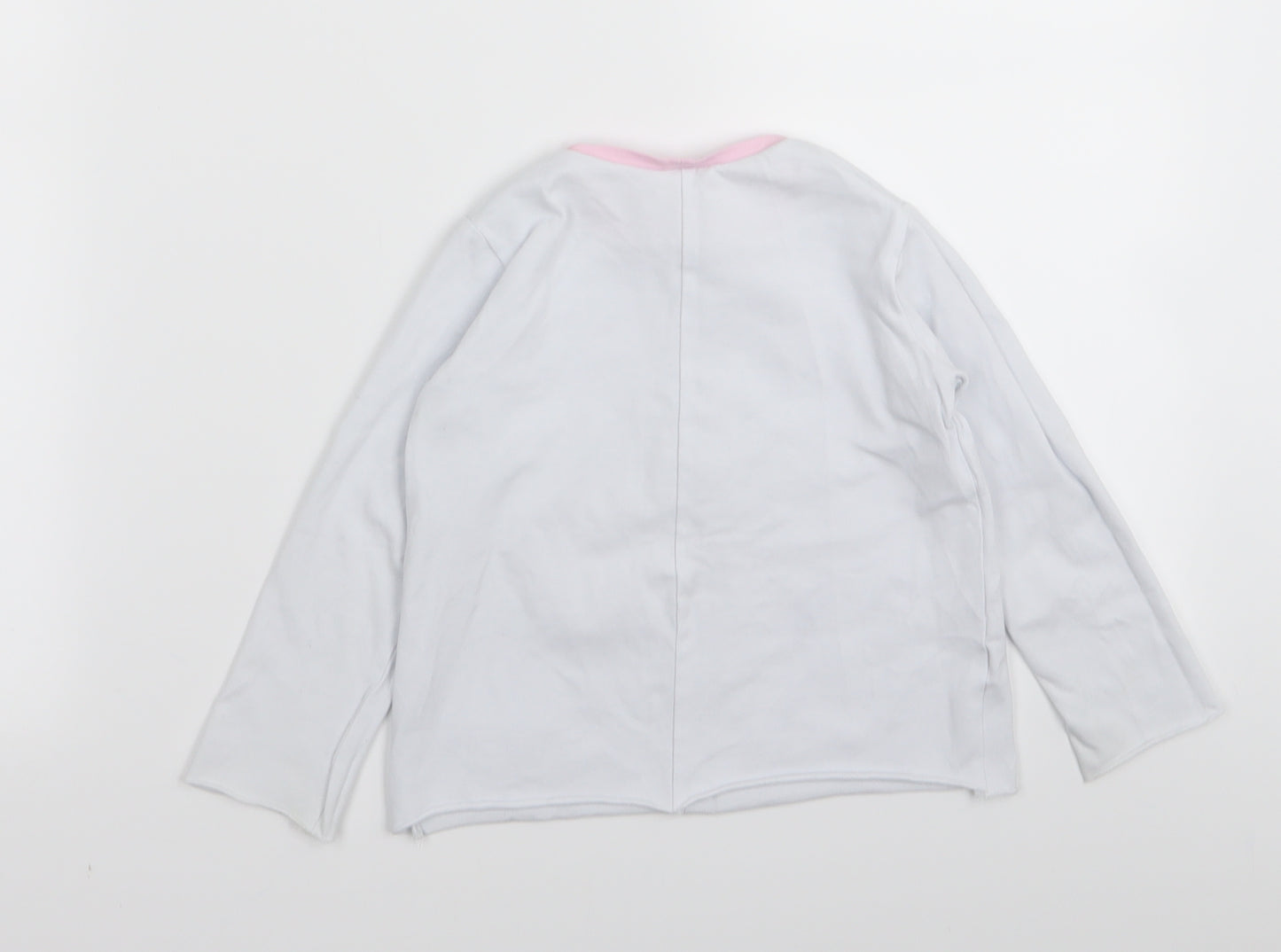 Preworn Girls Blue   Basic T-Shirt Size 4-5 Years