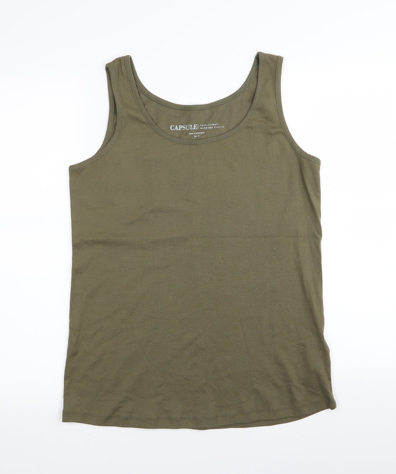 capsule Womens Green   Basic Tank Size 16