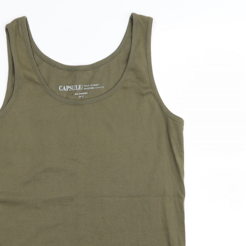 capsule Womens Green   Basic Tank Size 16