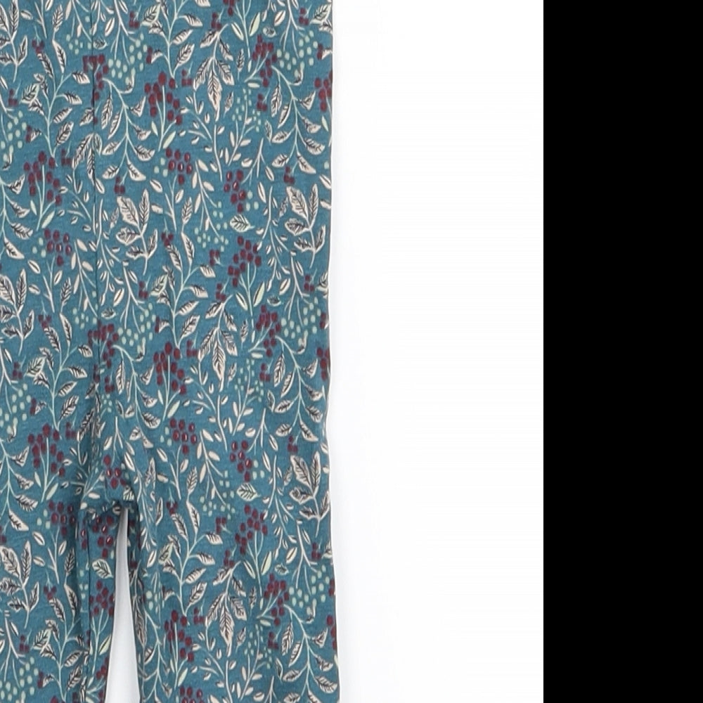 TU Girls Green Floral  Capri Leggings Size 3-6 Months  - LEGGINGS