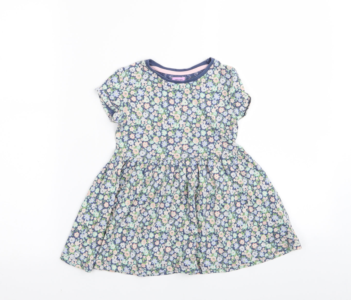 F&F Girls Multicoloured Floral  Fit & Flare  Size 2-3 Years