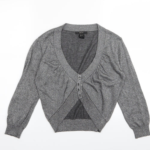 MNG suit Womens Grey   Cardigan Jumper Size L