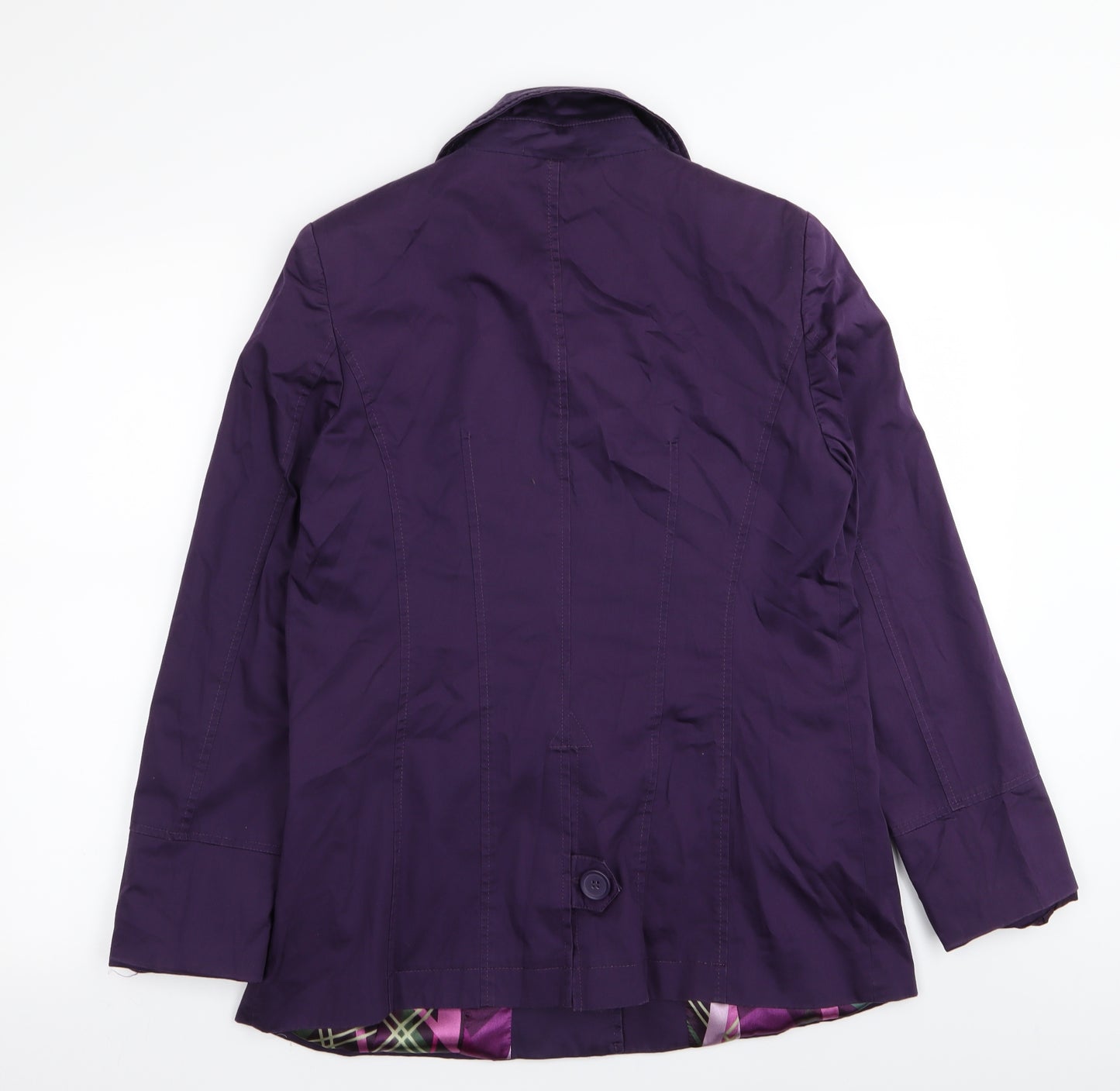 Per Una Womens Purple   Overcoat Coat Size 12