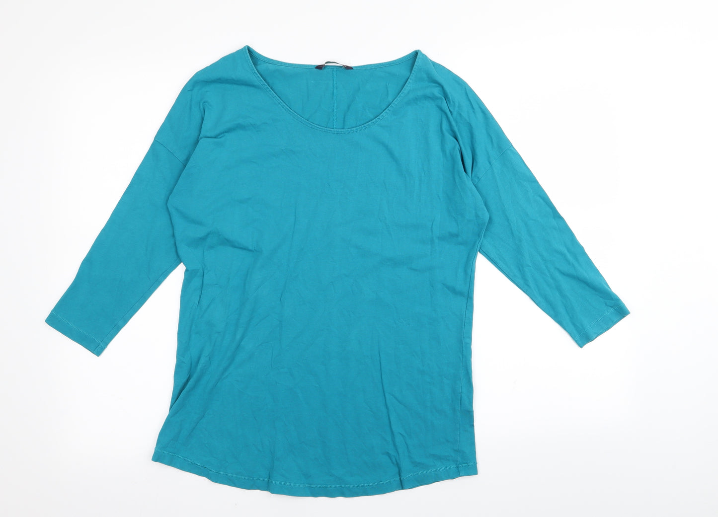 M&S Womens Blue   Basic T-Shirt Size 12