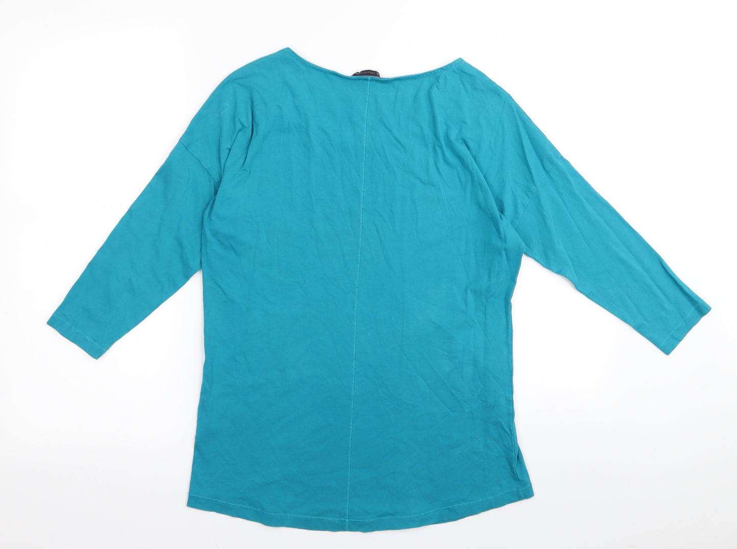 M&S Womens Blue   Basic T-Shirt Size 12