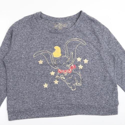 Disney Womens Blue Solid  Top Pyjama Top Size 18  - Size 18-20