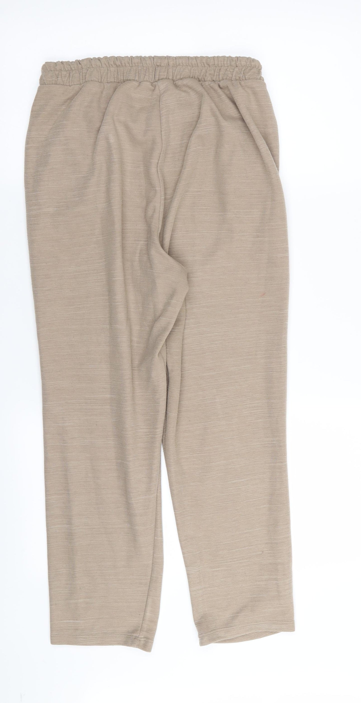 Zara Womens Brown   Jogger Trousers Size 12 L24 in - Stretch waistband