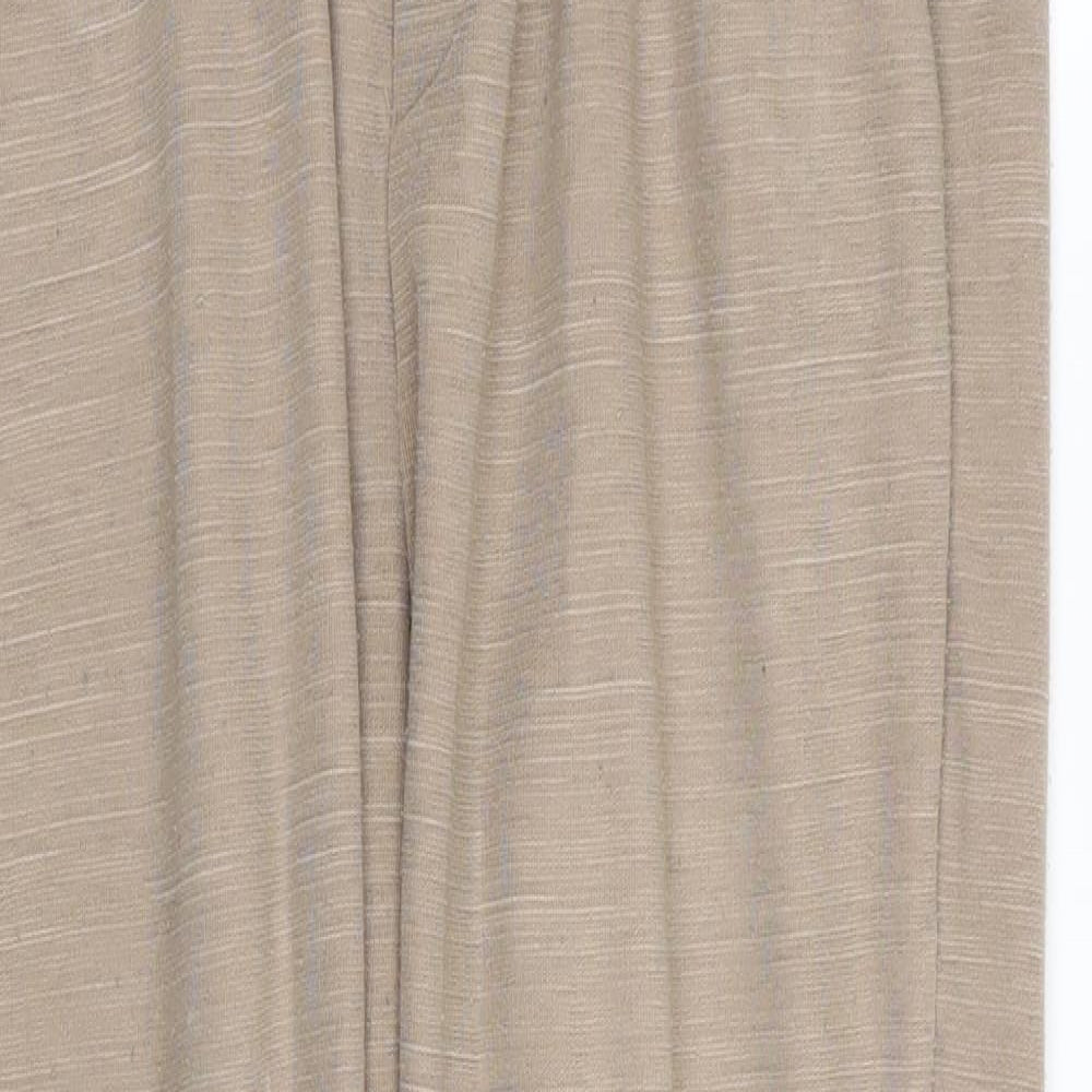 Zara Womens Brown   Jogger Trousers Size 12 L24 in - Stretch waistband