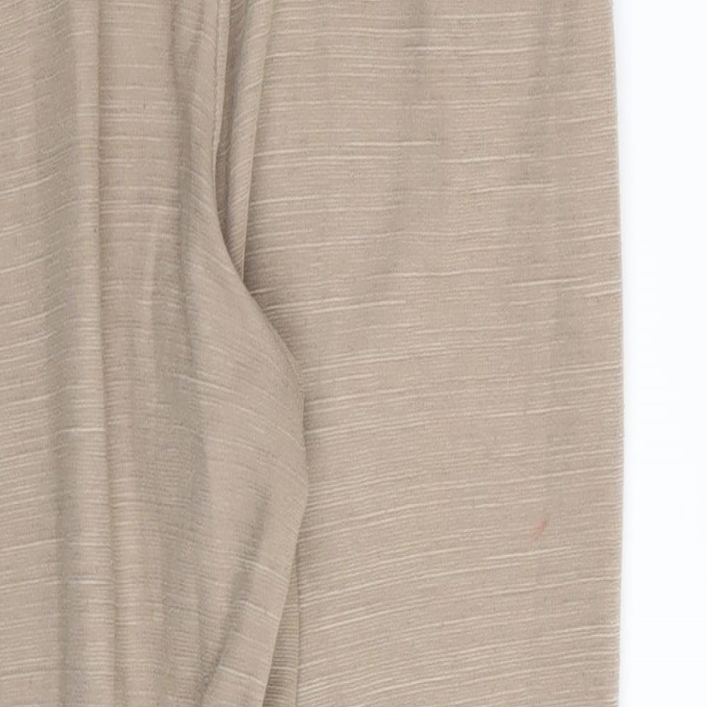 Zara Womens Brown   Jogger Trousers Size 12 L24 in - Stretch waistband