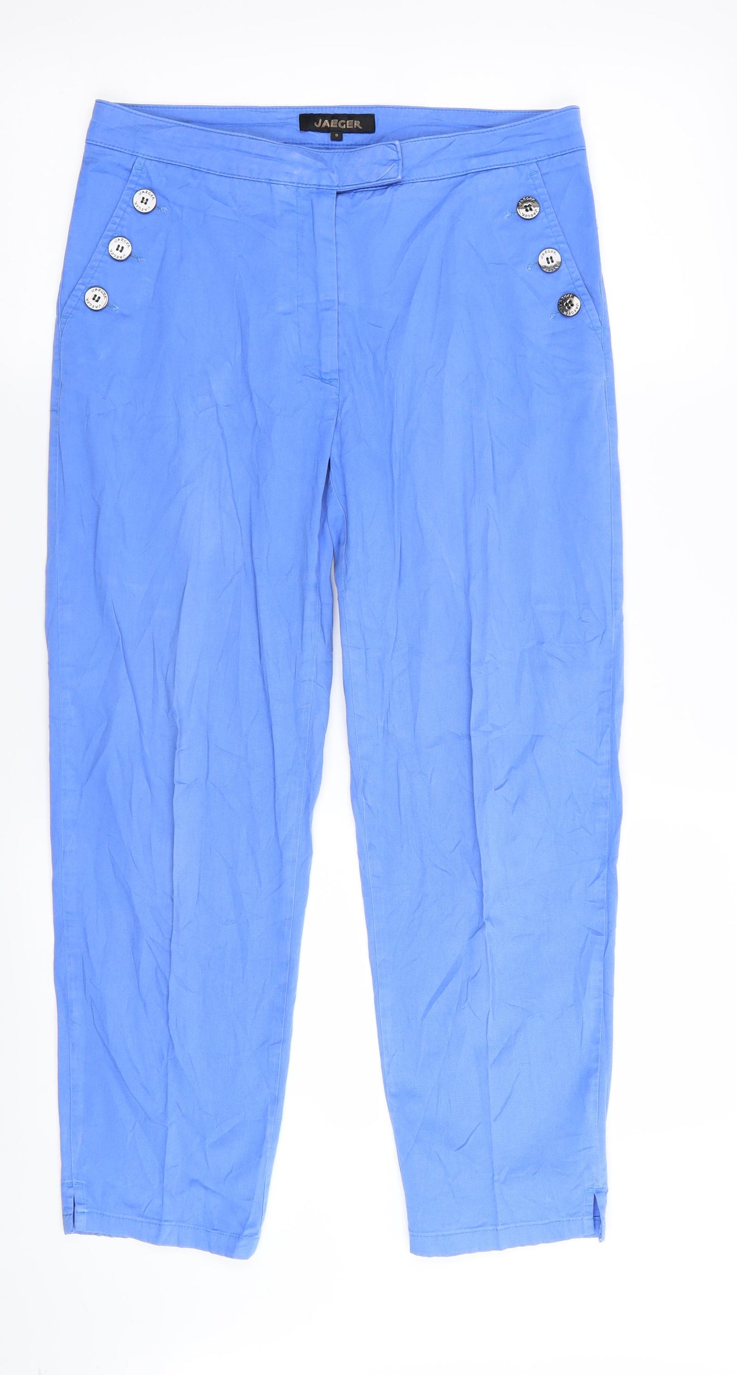 Jaeger  Womens Blue   Trousers  Size 8 L25 in