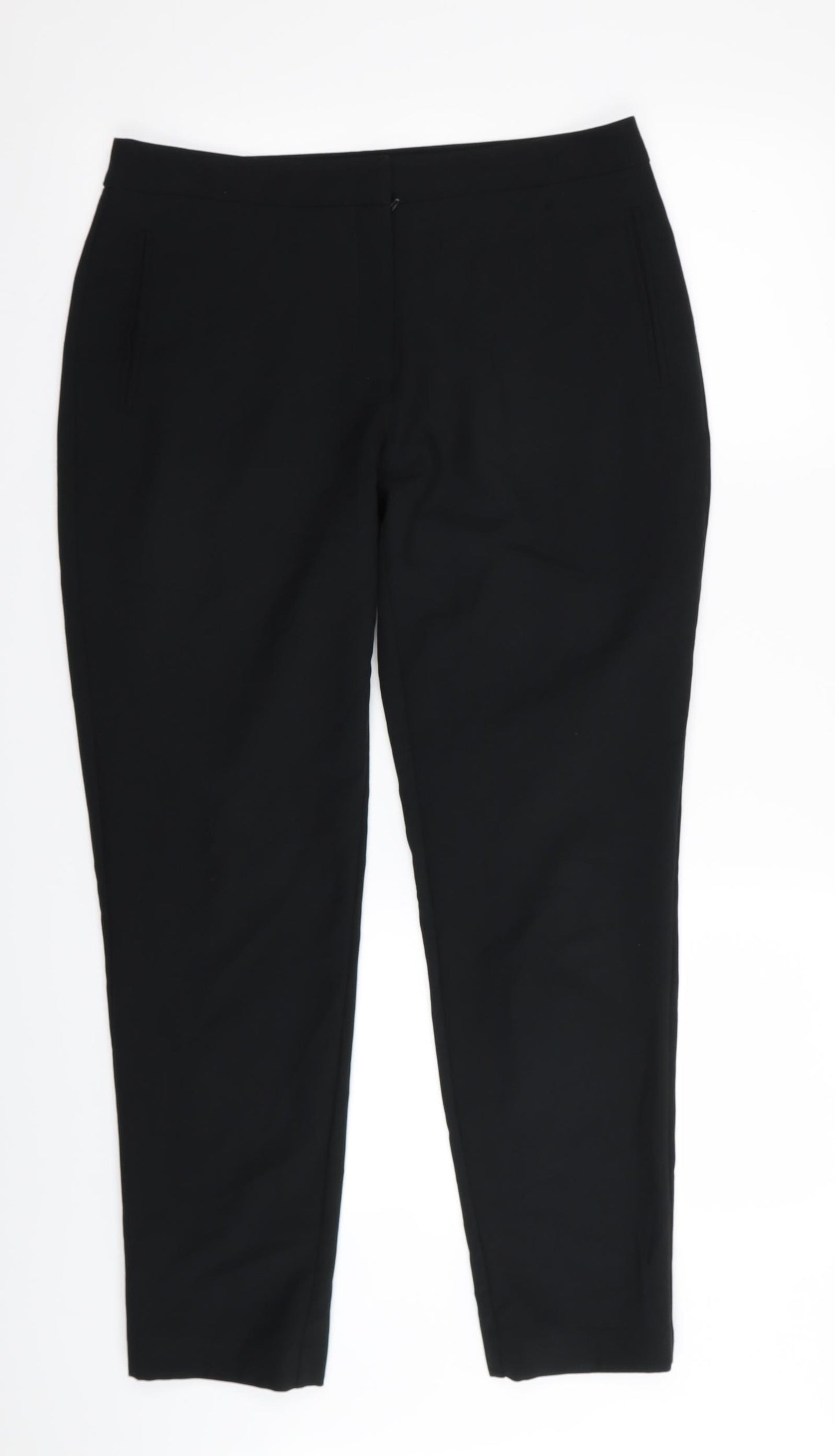 BHS Womens Black   Trousers  Size 10 L28 in