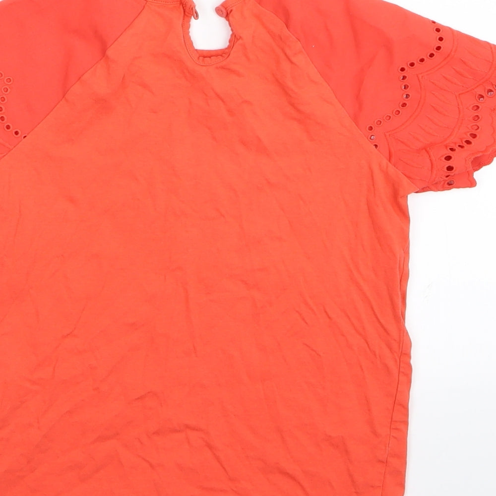 TU Girls Orange   Basic T-Shirt Size 8 Years