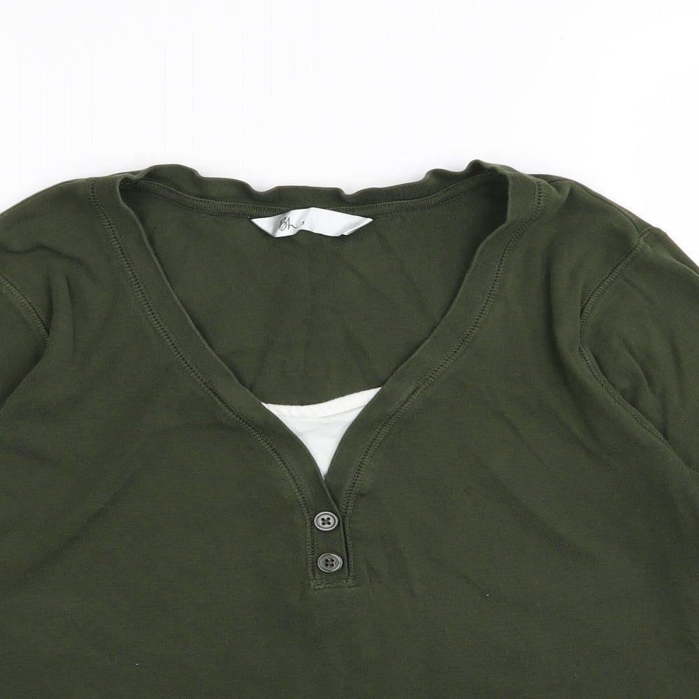 BHS Womens Green   Basic T-Shirt Size 16