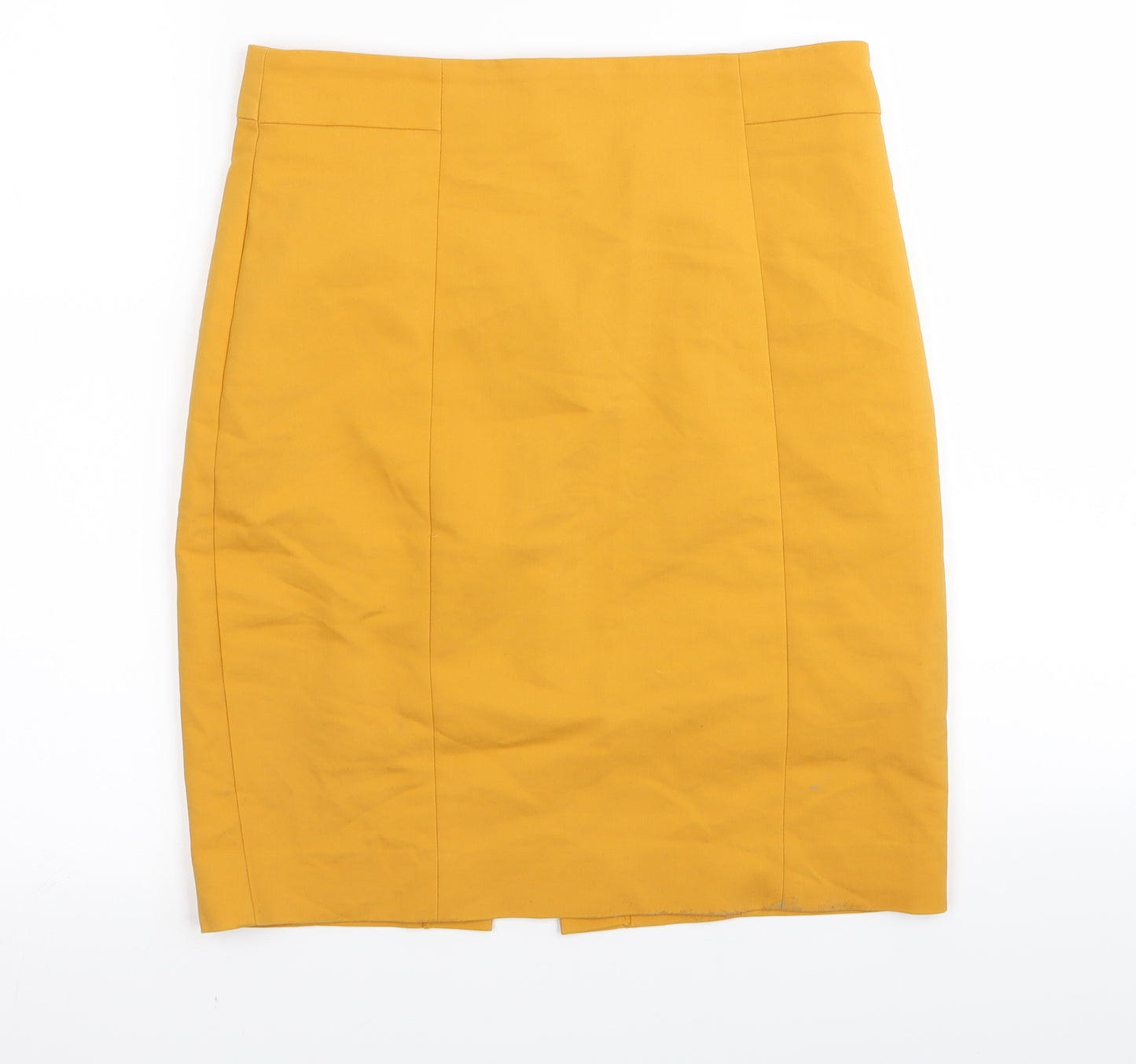 H&M Womens Yellow   A-Line Skirt Size 10