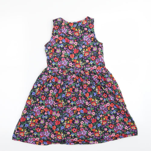 H&M Girls Multicoloured Floral  Fit & Flare  Size 9-10 Years