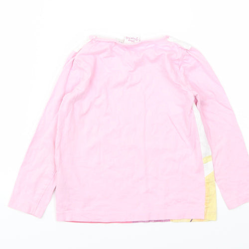 Disney Girls Pink Animal Print  Basic T-Shirt Size 2-3 Years