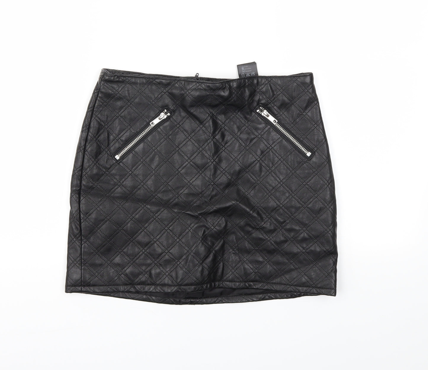 H&M Womens Black   A-Line Skirt Size 6