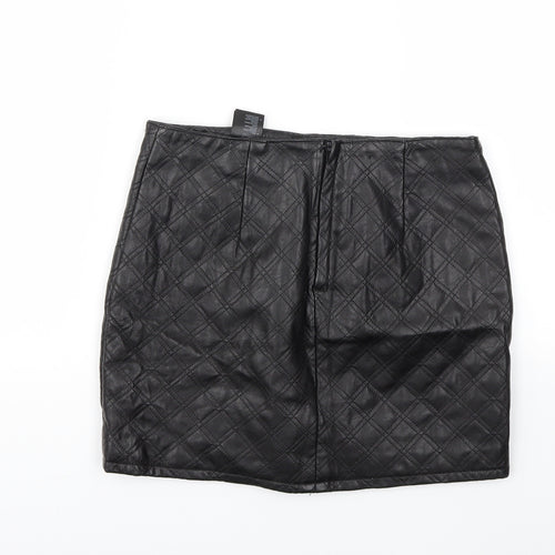 H&M Womens Black   A-Line Skirt Size 6