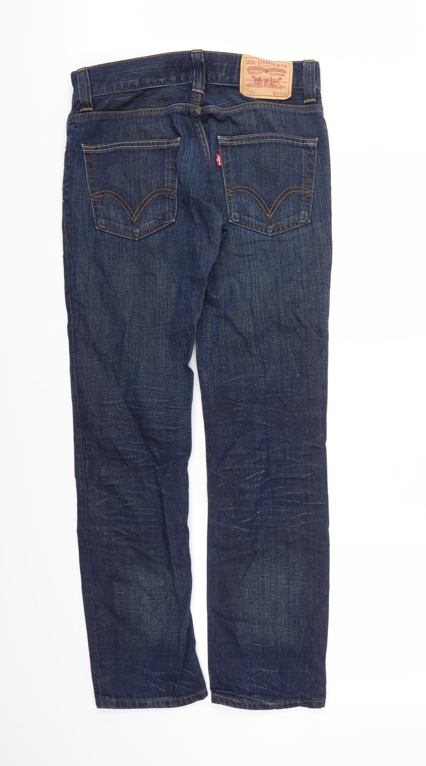 Levi's Mens Blue   Straight Jeans Size 31 L32 in