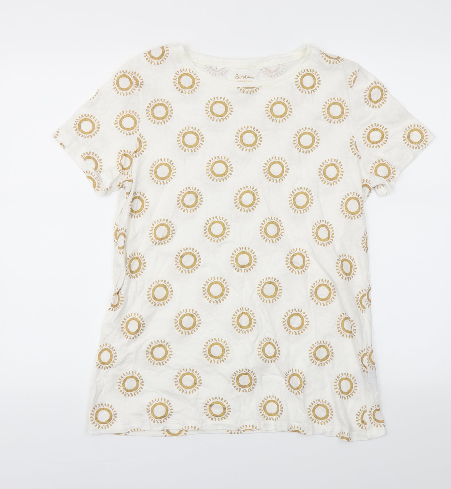 BODEN  Womens White   Basic T-Shirt Size M