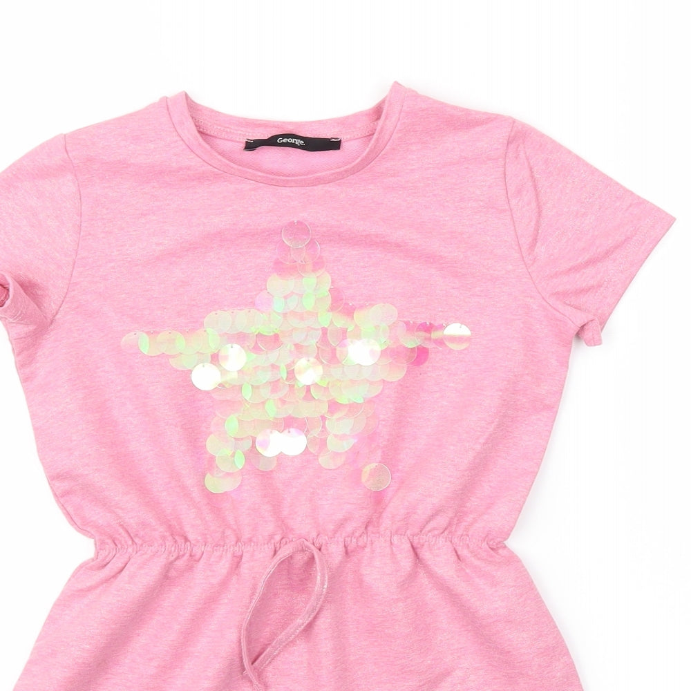 George Girls Pink   Fit & Flare  Size 5-6 Years