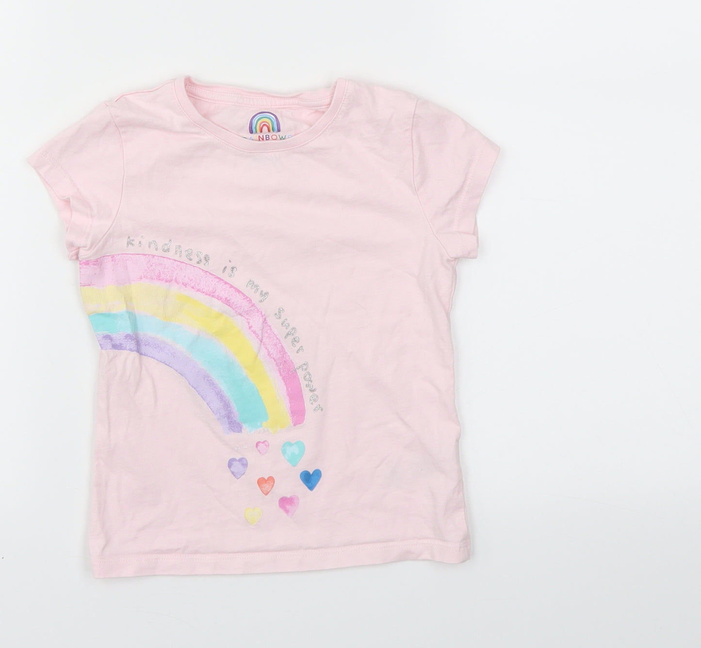 F&F Girls Pink   Basic T-Shirt Size 4-5 Years