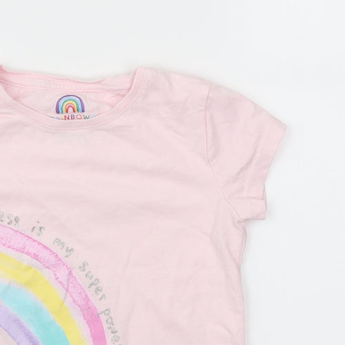 F&F Girls Pink   Basic T-Shirt Size 4-5 Years