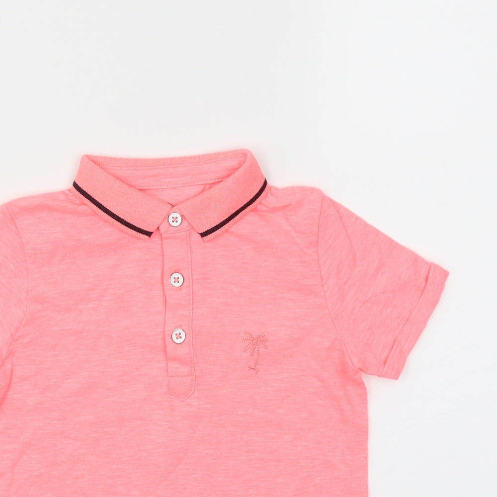 debanams Boys Pink   Basic T-Shirt Size 18-24 Months