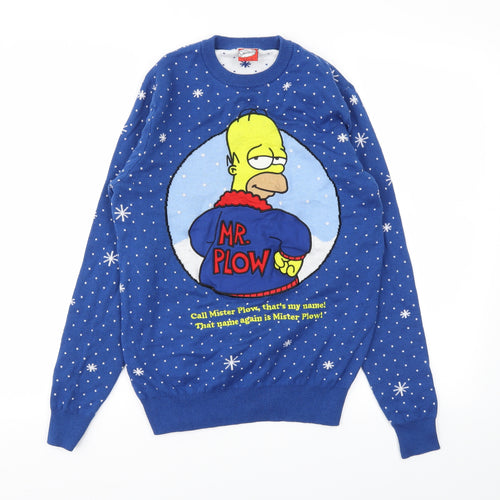 Primark Womens Blue   Pullover Jumper Size XS