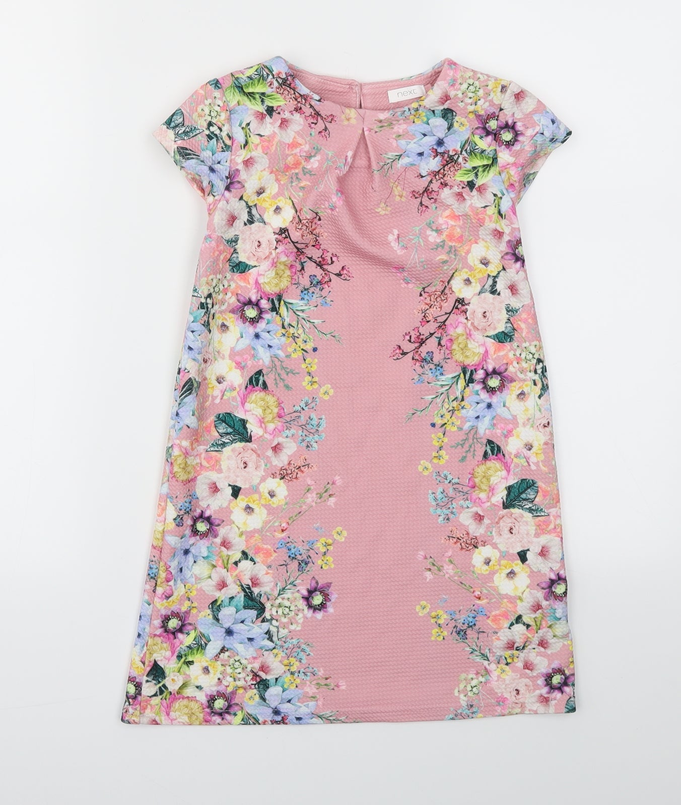 NEXT  Girls Pink Floral  Fit & Flare  Size 6-7 Years