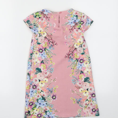 NEXT  Girls Pink Floral  Fit & Flare  Size 6-7 Years