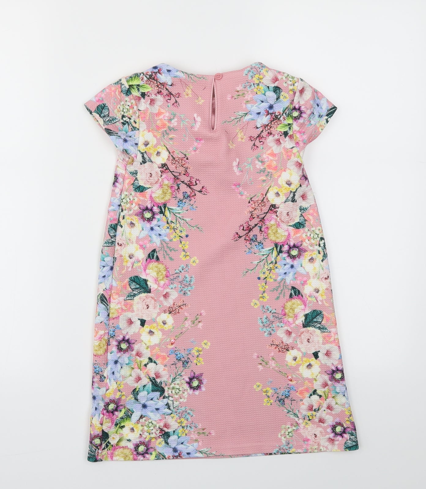 NEXT  Girls Pink Floral  Fit & Flare  Size 6-7 Years