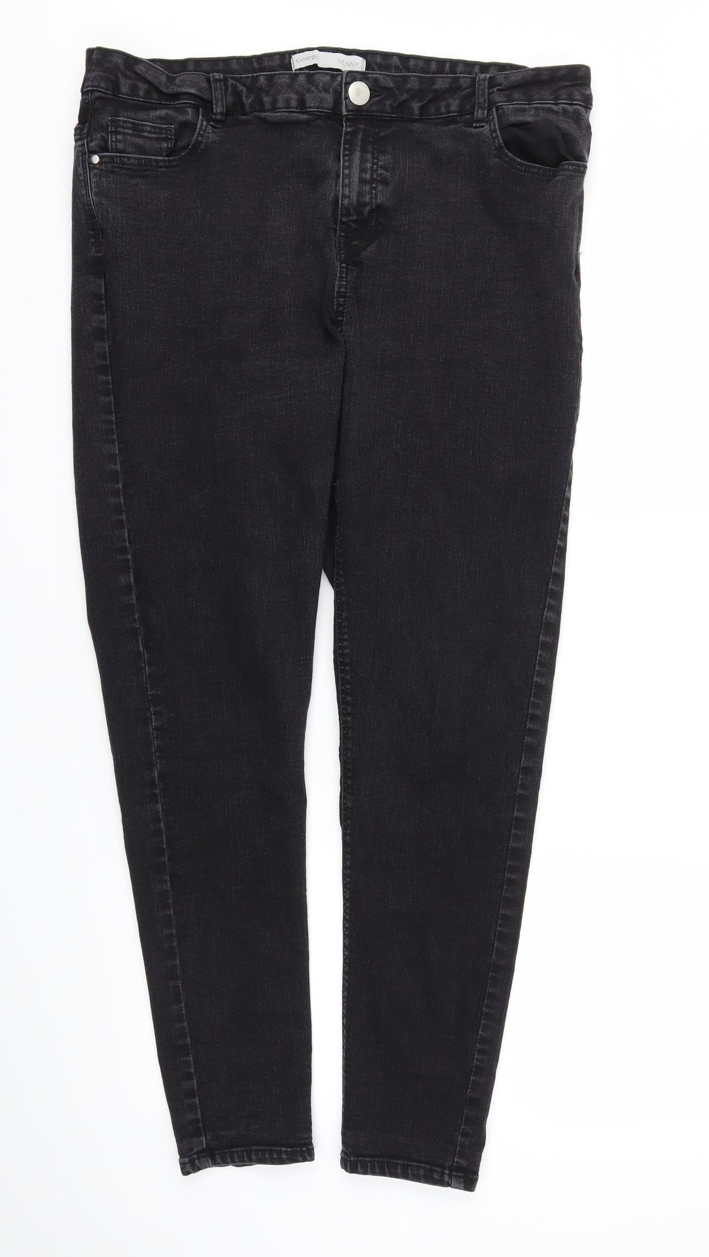 George Womens Black   Skinny Jeans Size 20 L28 in