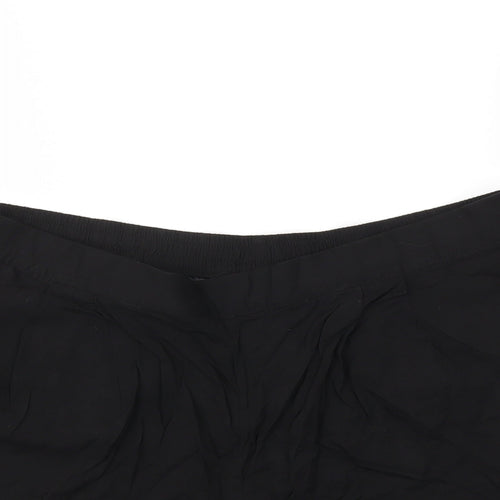 H&M Womens Black   Cut-Off Shorts Size L - Stretch waistband