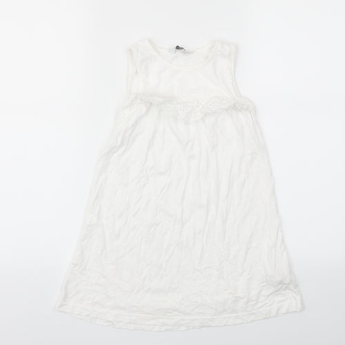 Primark Girls White   Fit & Flare  Size 7-8 Years