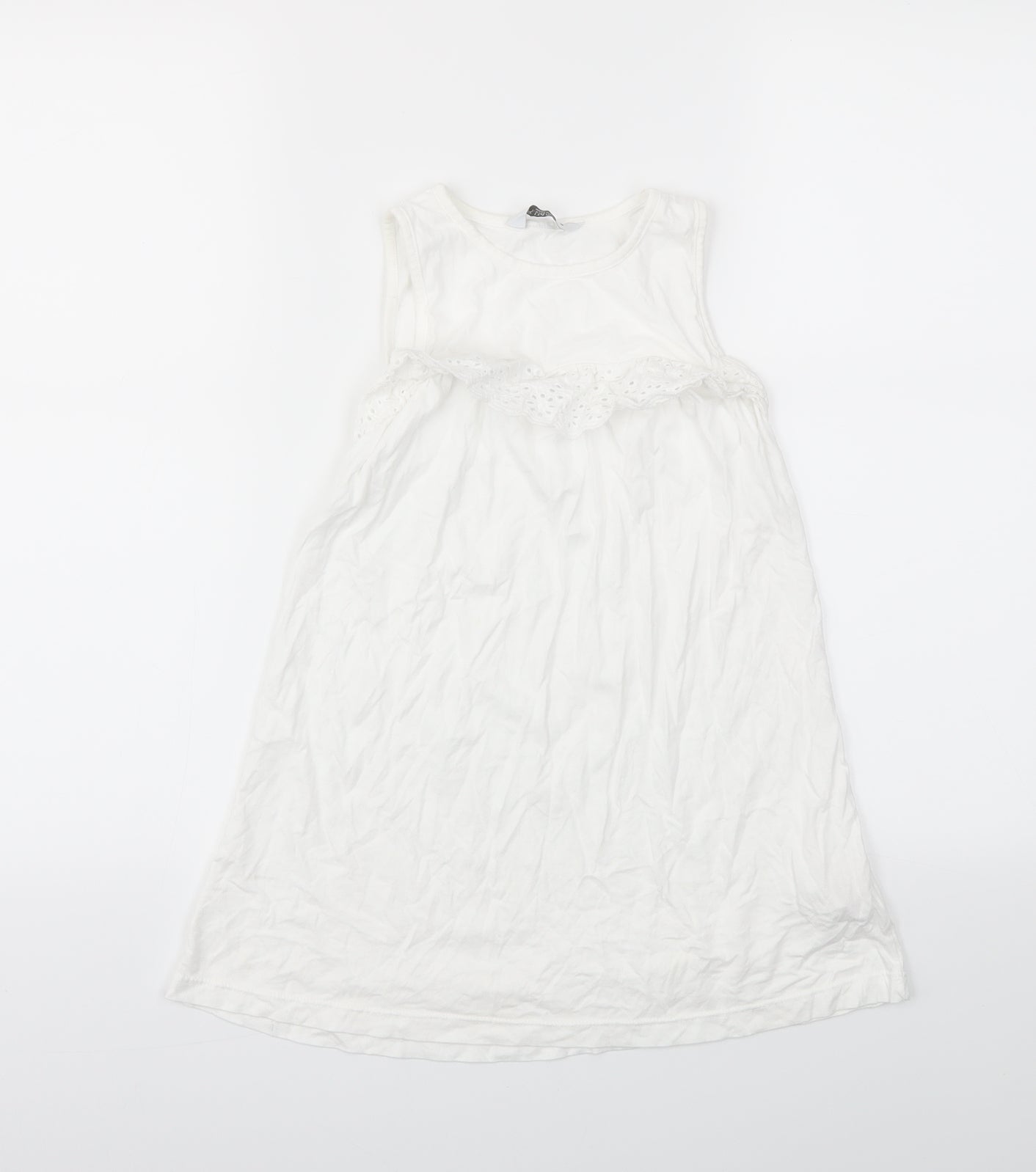 Primark Girls White   Fit & Flare  Size 7-8 Years