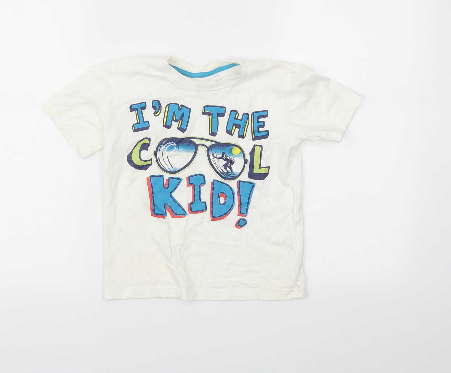 Matalan Boys White   Basic T-Shirt Size 4-5 Years