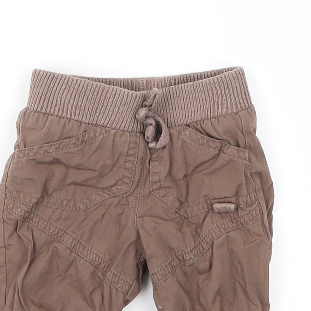 M&S Boys Brown   Capri Trousers Size Newborn