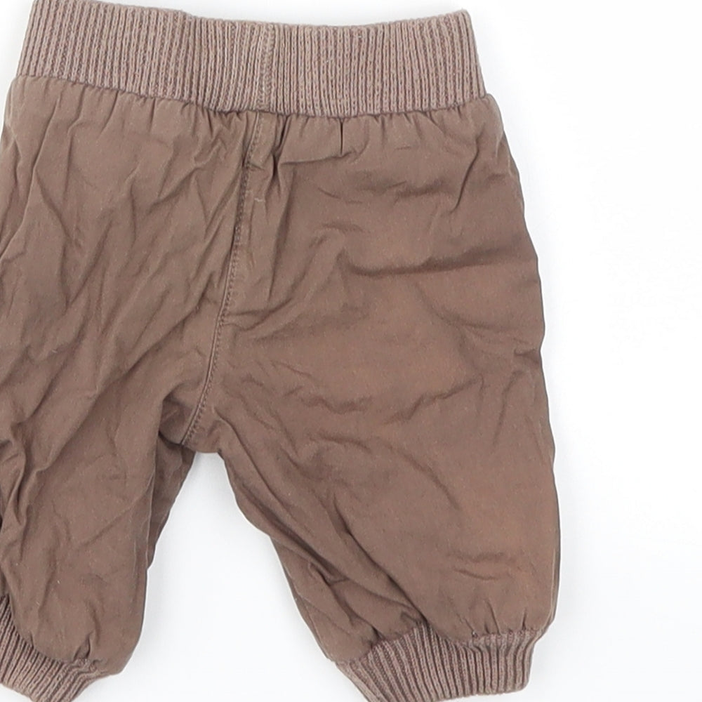 M&S Boys Brown   Capri Trousers Size Newborn