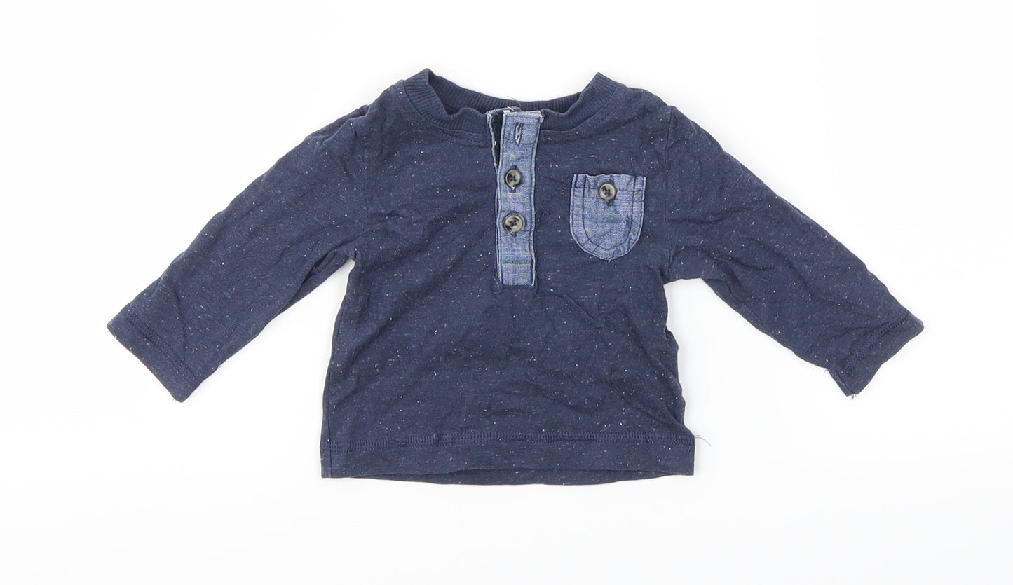 F&F Boys Blue   Basic T-Shirt Size Newborn