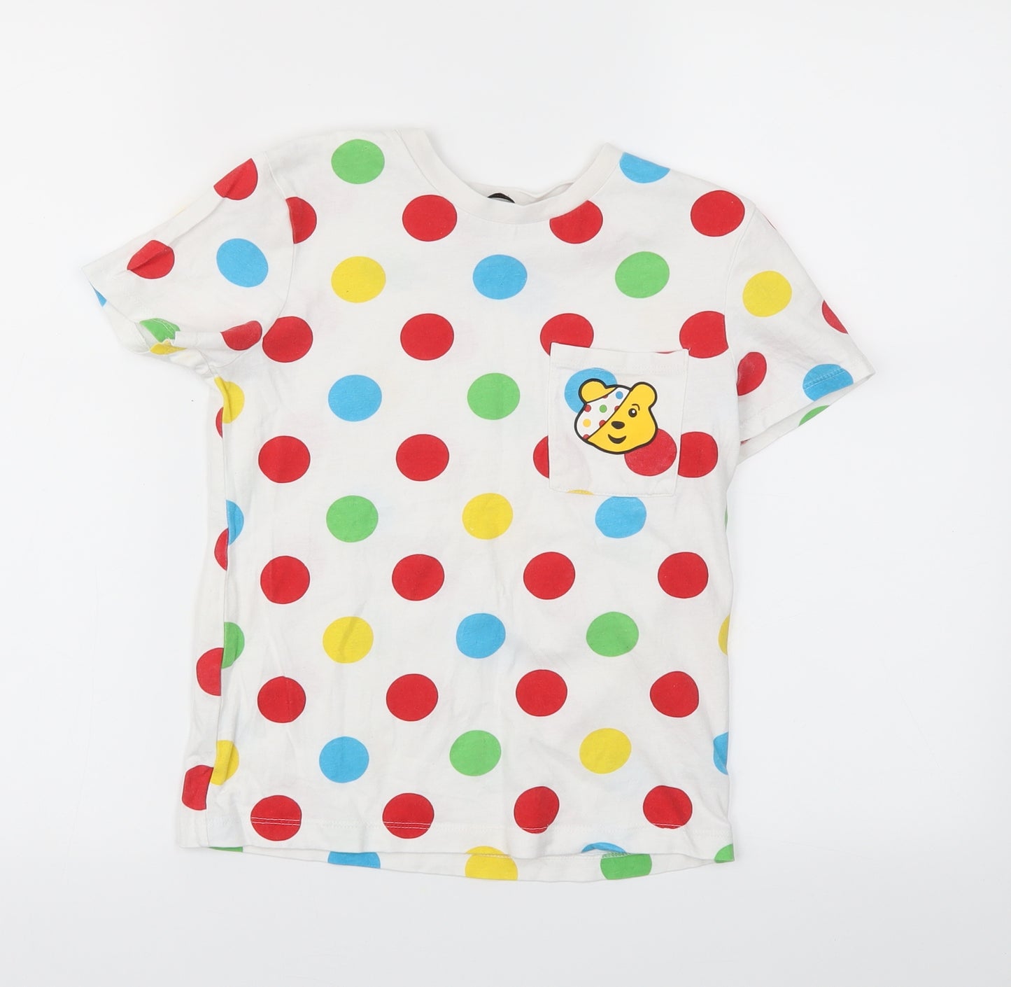 George Boys Multicoloured Spotted  Basic T-Shirt Size 8-9 Years