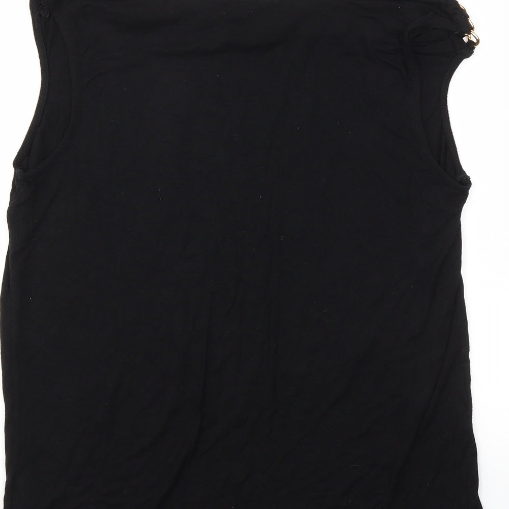 George Womens Black   Basic T-Shirt Size 14