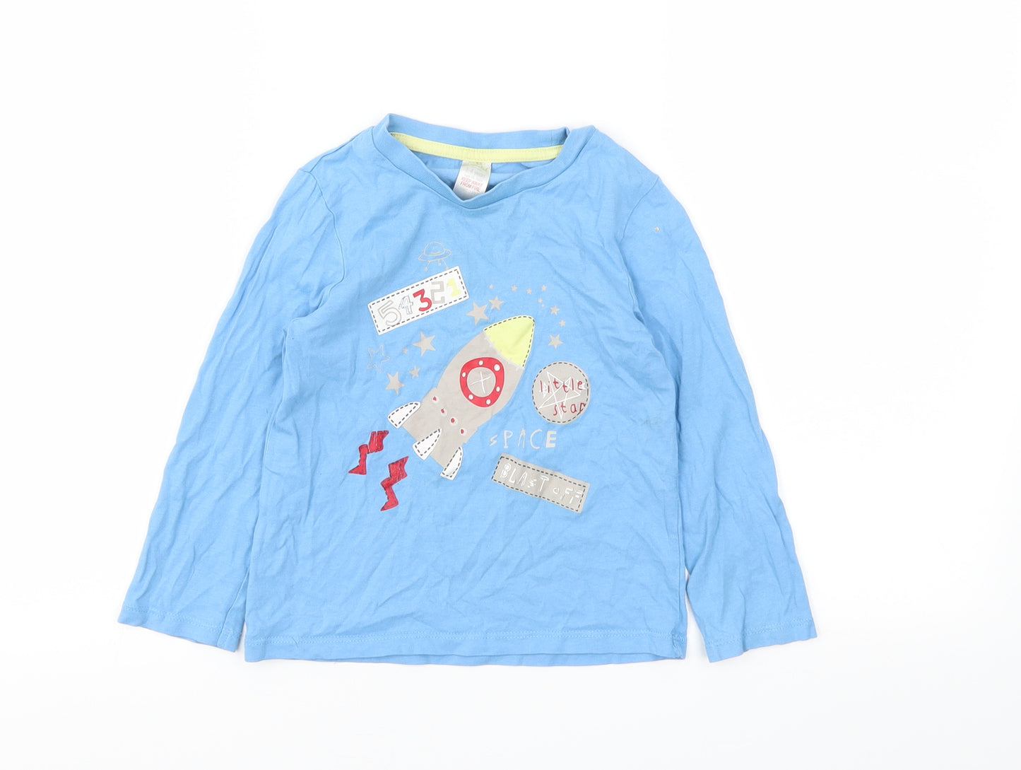 MINICLUB Boys Blue   Basic T-Shirt Size 3-4 Years