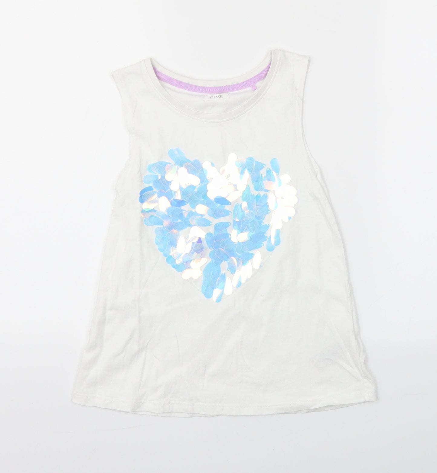 NEXT  Girls White   Basic T-Shirt Size 10 Years