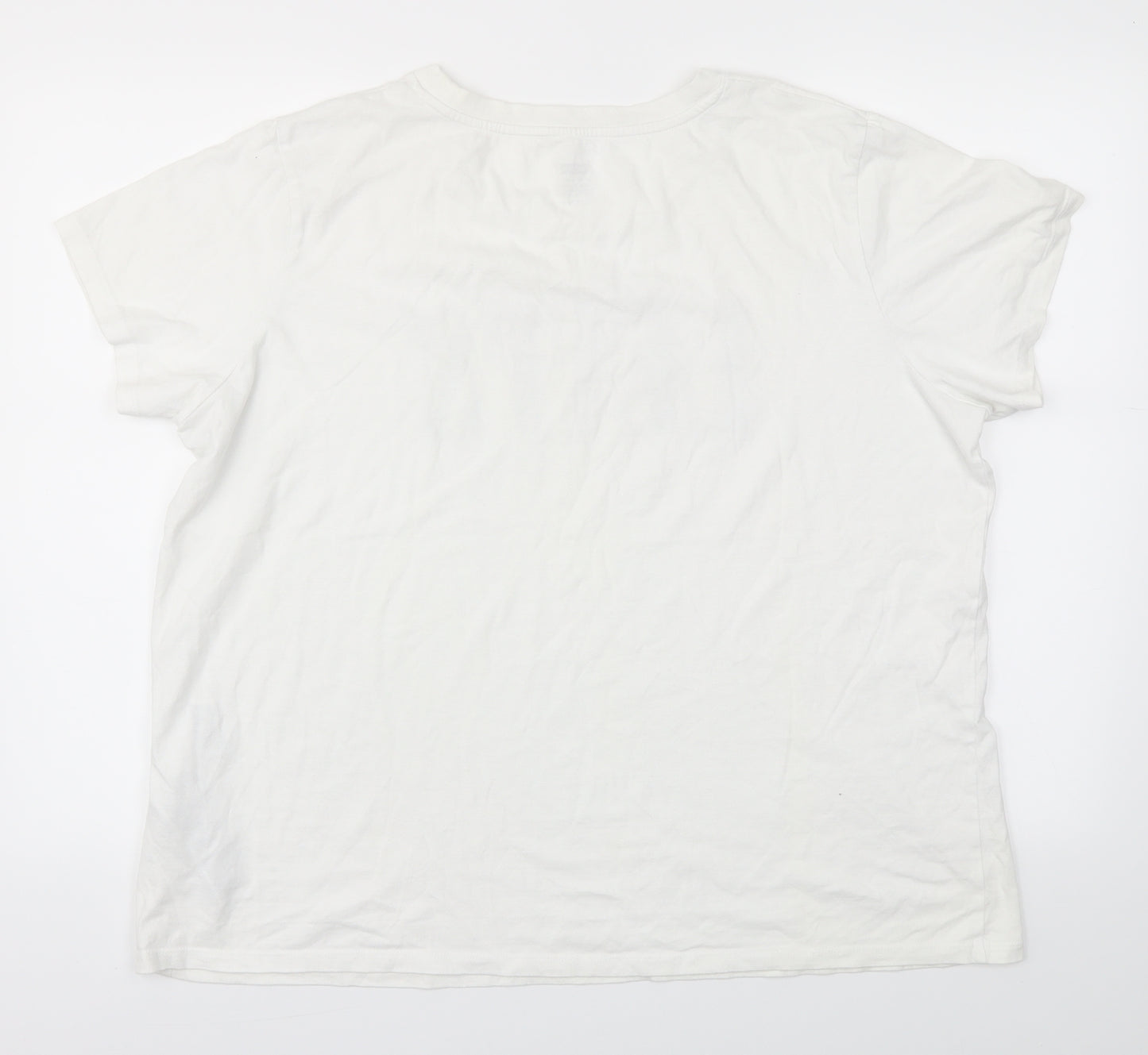LEVI Mens White    T-Shirt Size 2XL