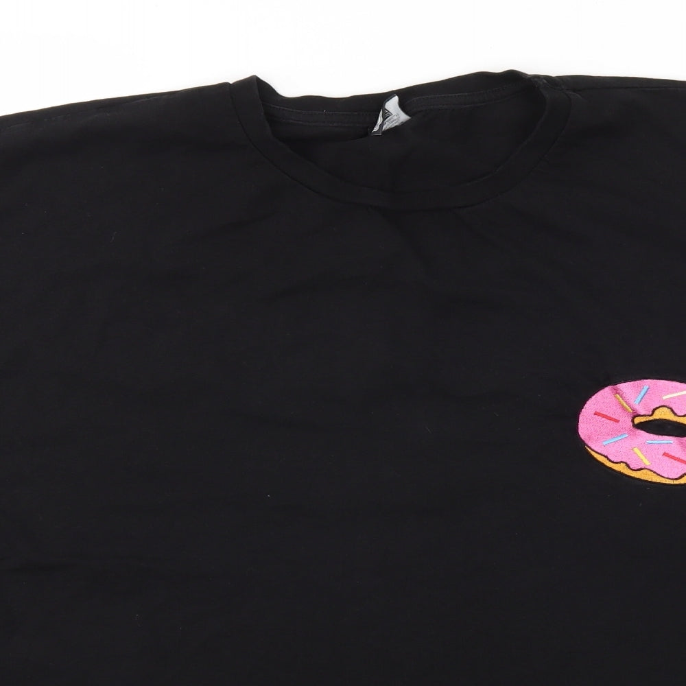 George Womens Black   Basic T-Shirt Size 22