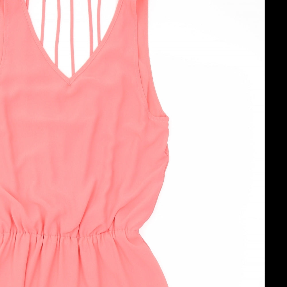 Glamorous Womens Pink   Fit & Flare  Size 10