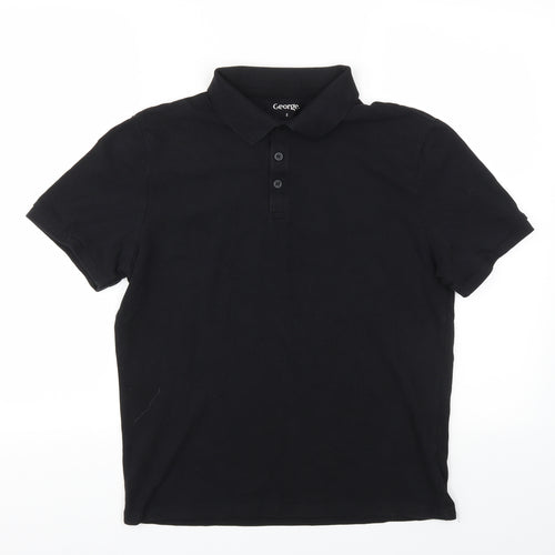 George Boys Black   Basic Polo Size S
